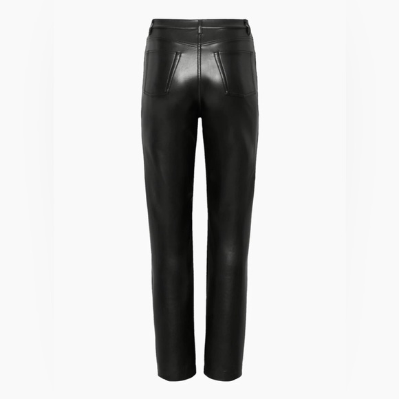 2. Aritzia Wilfred Vegan Leather Melina Pant in Black - Picture 8 of 14